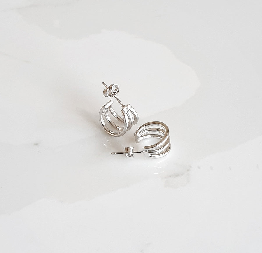 Athena Earrings Silver
