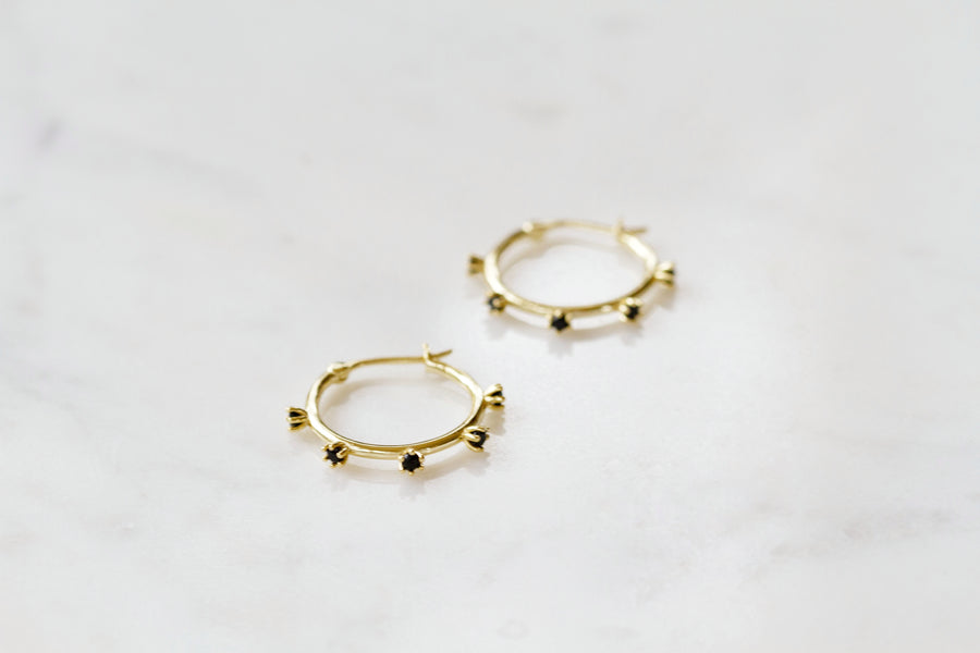 Iris Gold Earrings