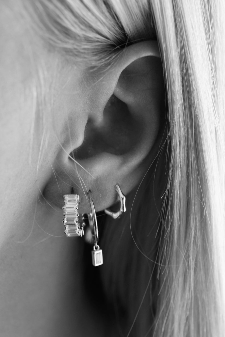 Cascade Earrings Silver